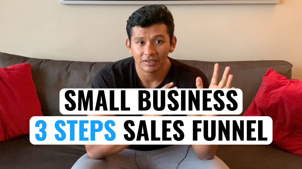 simple 3 step sales funnel for a small business